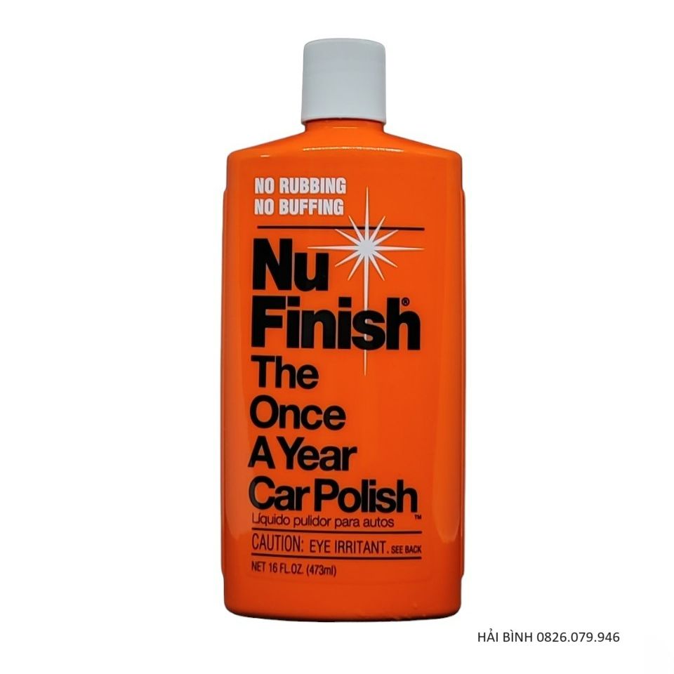 Dung Dịch Đánh Bóng Sơn Xe Hơi Ô tô Nu Finish Liquid Car Polish - 473ml