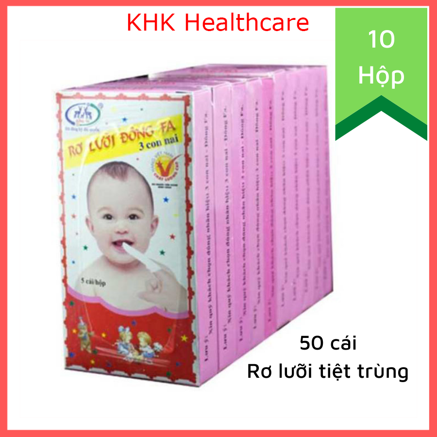 Gạc rơ lưỡi Đông Pha đã tiệt trùng - 50 cái KHK Healthcare