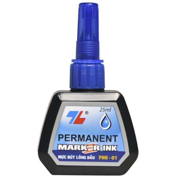 Combo 2 Chai Mực Bút Lông Dầu Thiên Long PMI-01 ( Xanh, Đỏ, Đen )