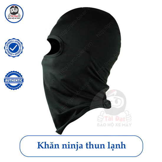 Khăn trùm bịt mặt NINJA thun lạnh, giúp dễ dàng đội nón bảo hiểm