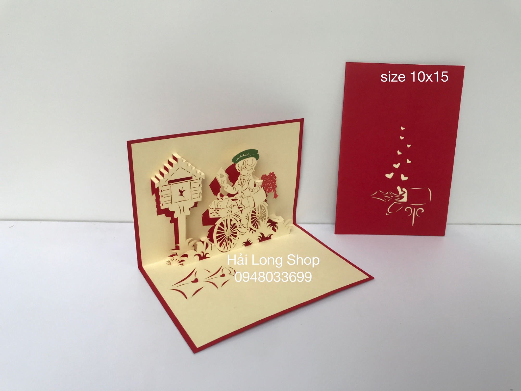 Thư Tình Yêu - Love - Thiệp 3D ( mở 90 độ )