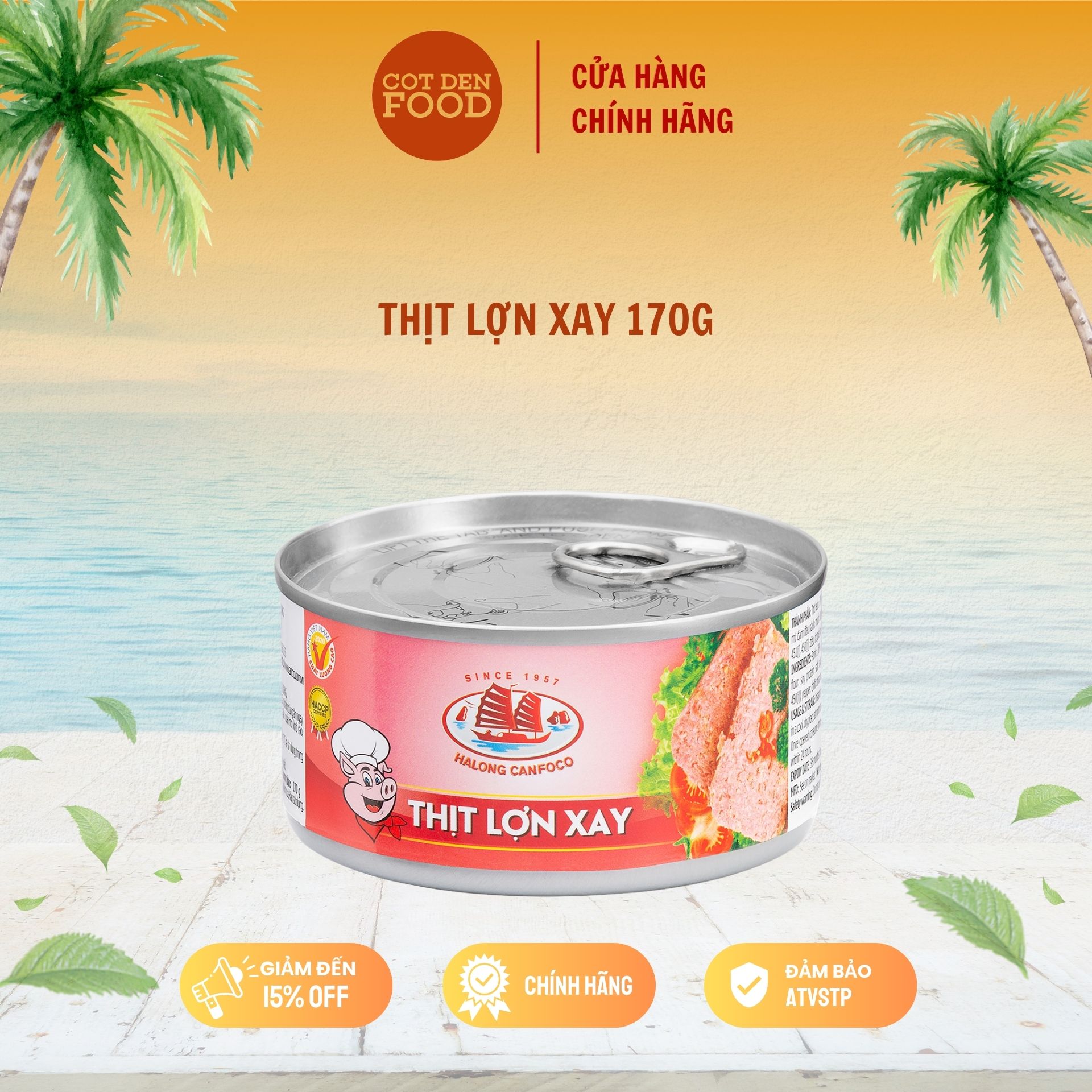Thịt lợn xay 170g - đồ hộp hạ long