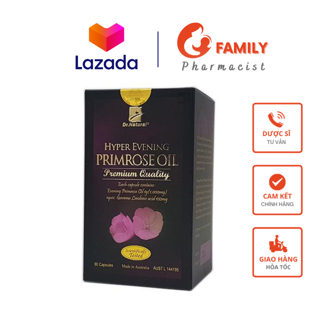 Nhập khẩu - Hyper Evening Primrose Oil - Tinh dầu hoa anh thảo Úc giảm bốc hỏa
