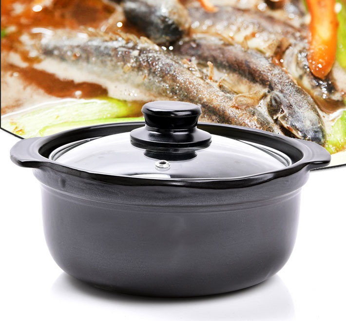 Nồi đất sứ tráng men cao cấp kho thịt, kho cá 1.5L - NỒI ĐẤT 1 LÍT