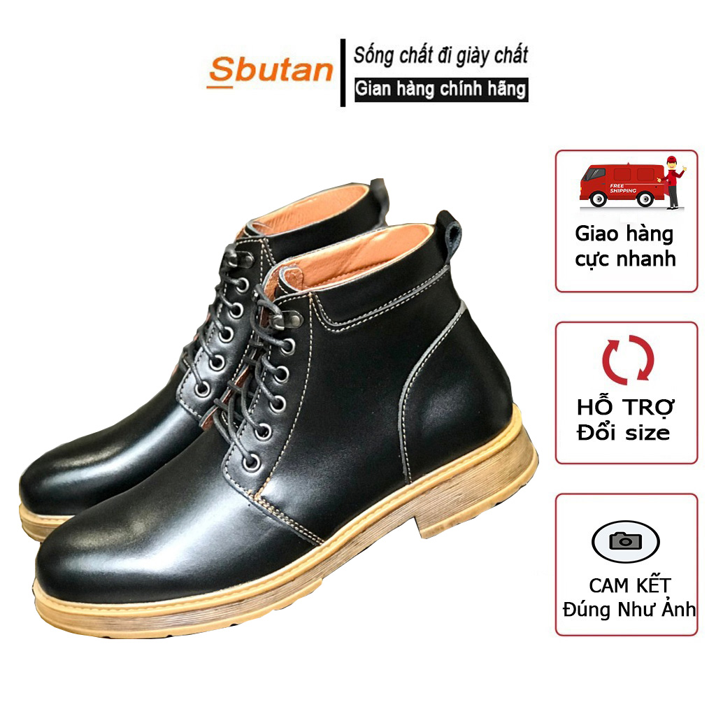 Giày da nam cổ lửng da bò nappa cao cấp bóng mềm tăng độ đàn hồi chống nhăn tuyệt đối