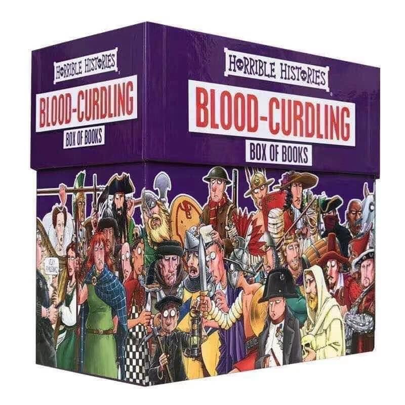 Sách -  Horrible History - Blood-Curdling Box Set 20 Books - Bản tiếng anh nhập khẩu