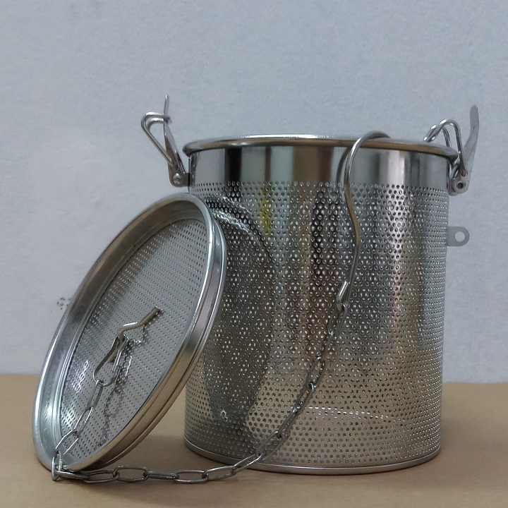 [HCM]Dụng cụ lọc gia vị INOX 304 đột lỗ 1.5mm đường kính 14cm
