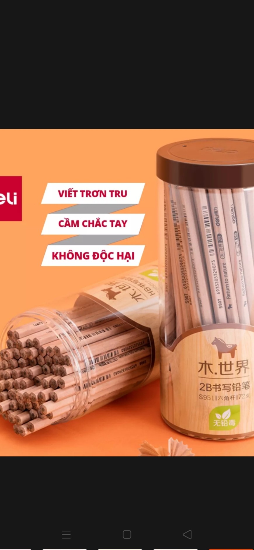 Bút chì lục giác 2B