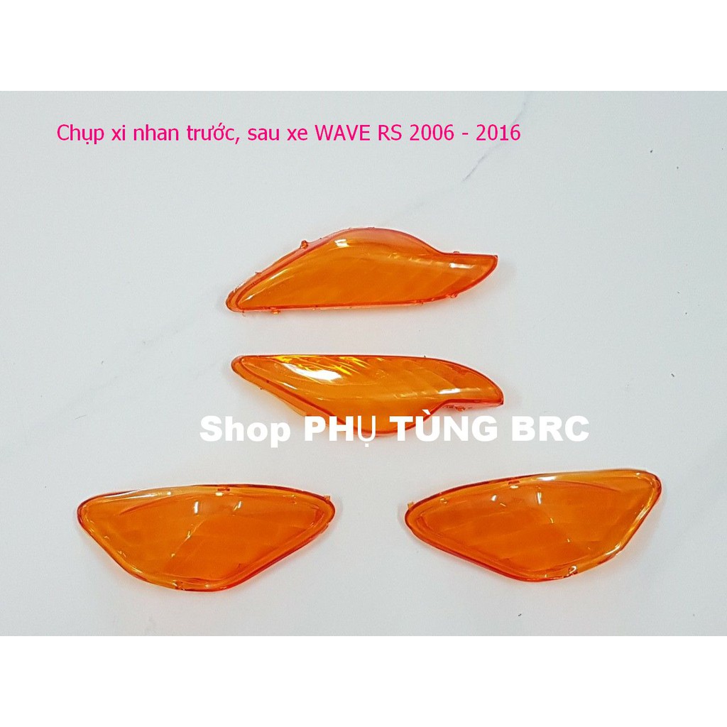 Combo chụp xi nhan trước, sau xe WAVE RS 2006 - 2016 và WAVE A 100 đời 2006 - 2016 ( SL: 1 cặp trước và 1 cặp sau)