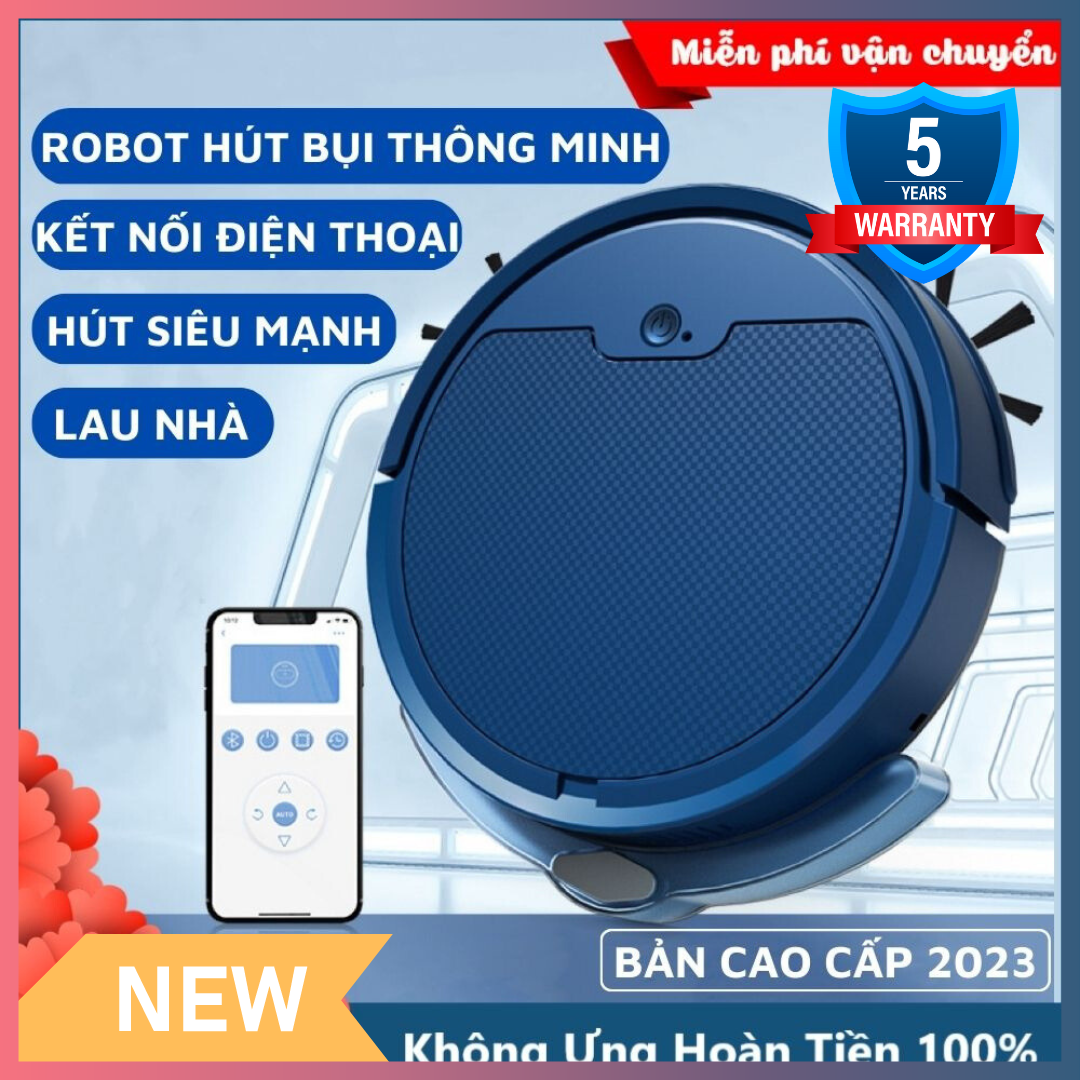 Robot hút bụi lau nhà đa năng thông minh 8s-max lực hút siêu mạnh cảm biến thông minh pin sạc bản nâng cấp 2023
