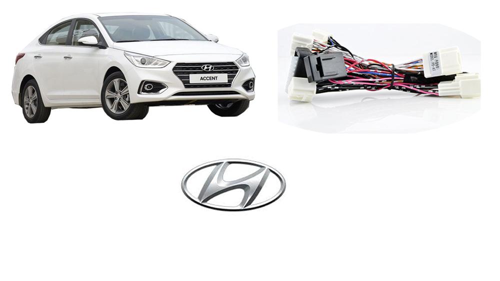 Gập gương lên kính xe Hyundai Accent 2019 cắm jac Zin không cần đấu nối
