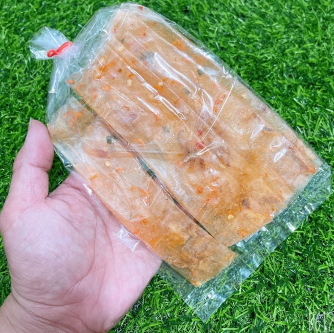 Dẻo Tôm Cuộn Hành Phi - loại dẻo ngon 1 bịch 6 miếng đặc sản Tây Ninh