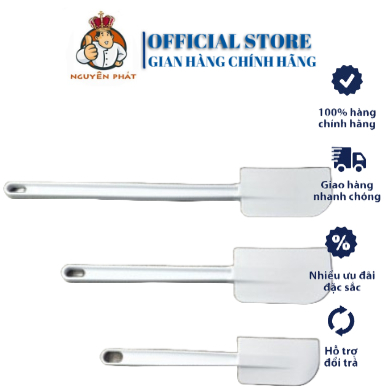 Cây vét bột, phới trộn bột, phới dẹt, Spatula silicon nhựa 24cm, 34cm, 41cm
