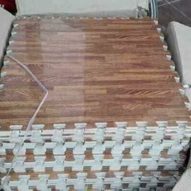 Combo 2 bịch thảm xốp vân gỗ 1 bịch 6 miếng