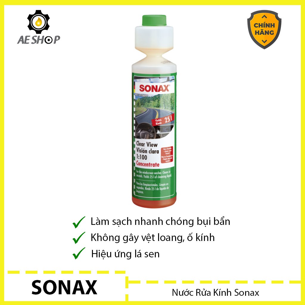 Nước rửa kính ô tô sonax 1:100