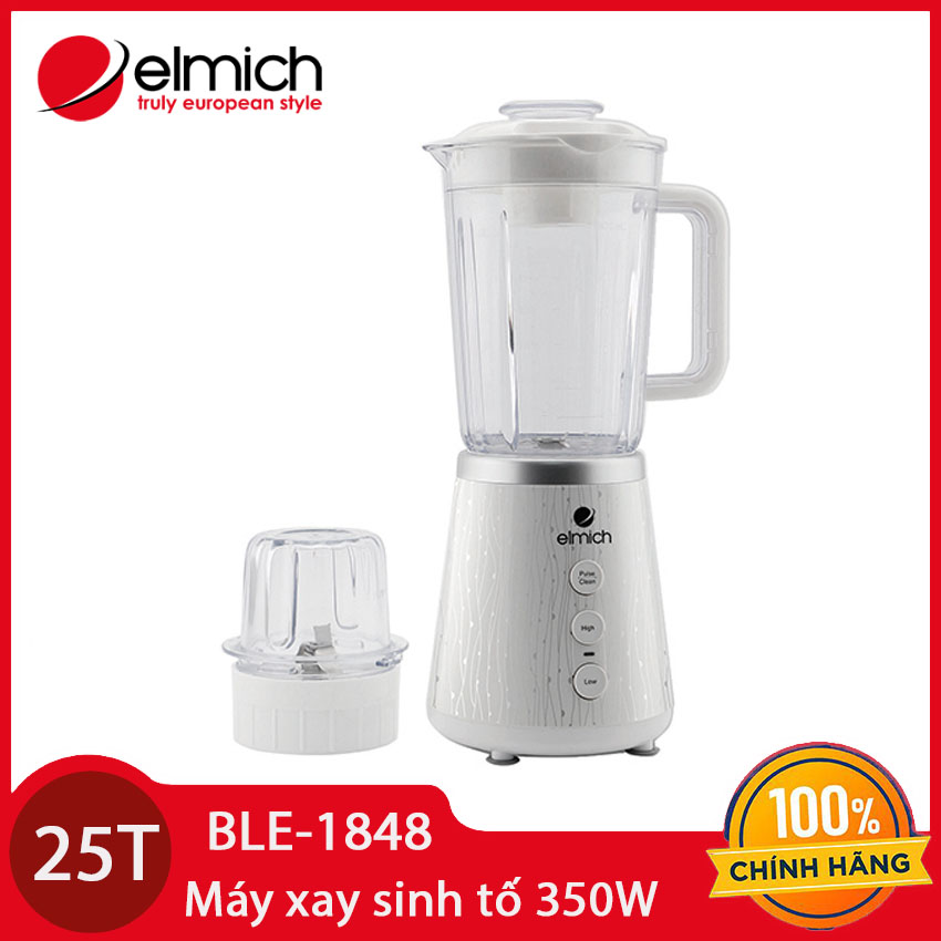 Máy xay sinh tố elmich ble-1848 dung tích 1.5 lít 350w - hàng chính hãng bảo hành 25 tháng