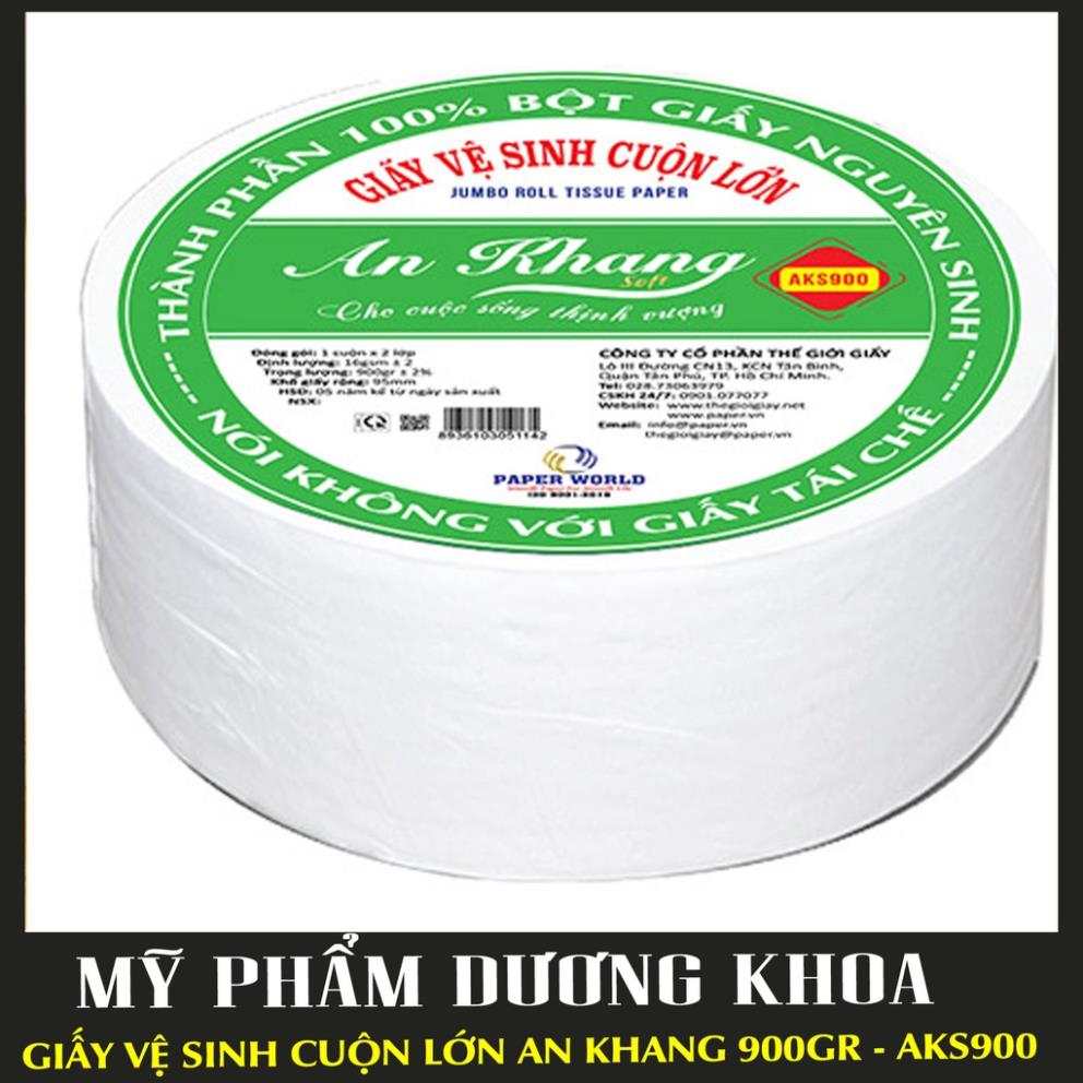 Giấy vệ sinh cuộn lớn an khang aks900 900gr hàng công ty