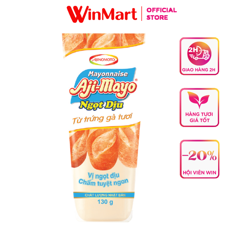 Siêu thị VinMart - Sốt mayonnaise AJI-MAYO ngọt dịu tuýt 130g