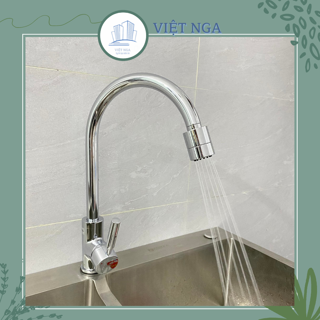 Vòi rửa bát, vòi rửa chén nóng lạnh COTTO 01 Bảo hành 3 năm | Tặng kèm dây cấp