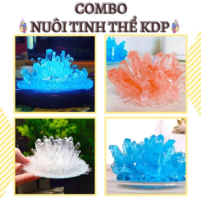 Kdp - 250g - combo nuôi tinh thể hoa kh2po4 kèm hướng dẫn l tcrystalstorei