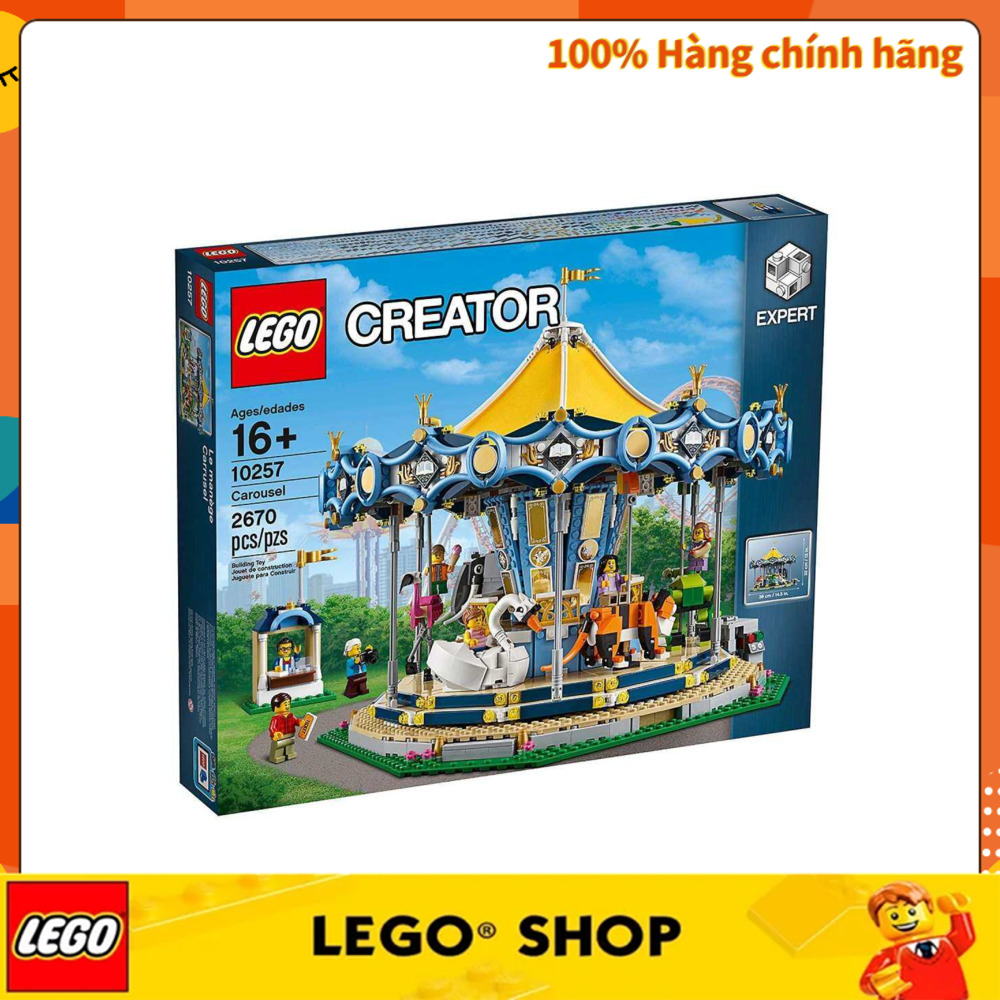 Lego 10257 creator carousel 2670pcs 16+ lego lắp ráp khổng lồ
