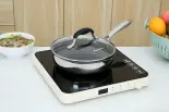 Chảo inox nguyên khối sâu chống dính đáy từ nắp kính Kangaroo KG3IF2002