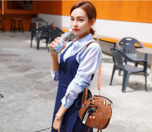 Balo mini nữ kiêm giỏ xách tặng kèm móc khóa cute