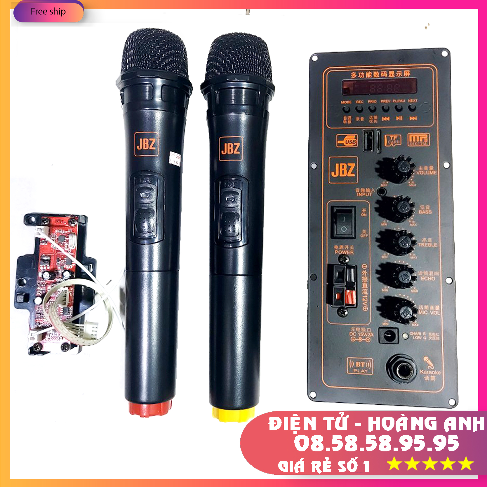 Bo mạch loa keo jbz 106-107-108-109 + 0806 - 1006 - 1206 hàng chính hãng jbz