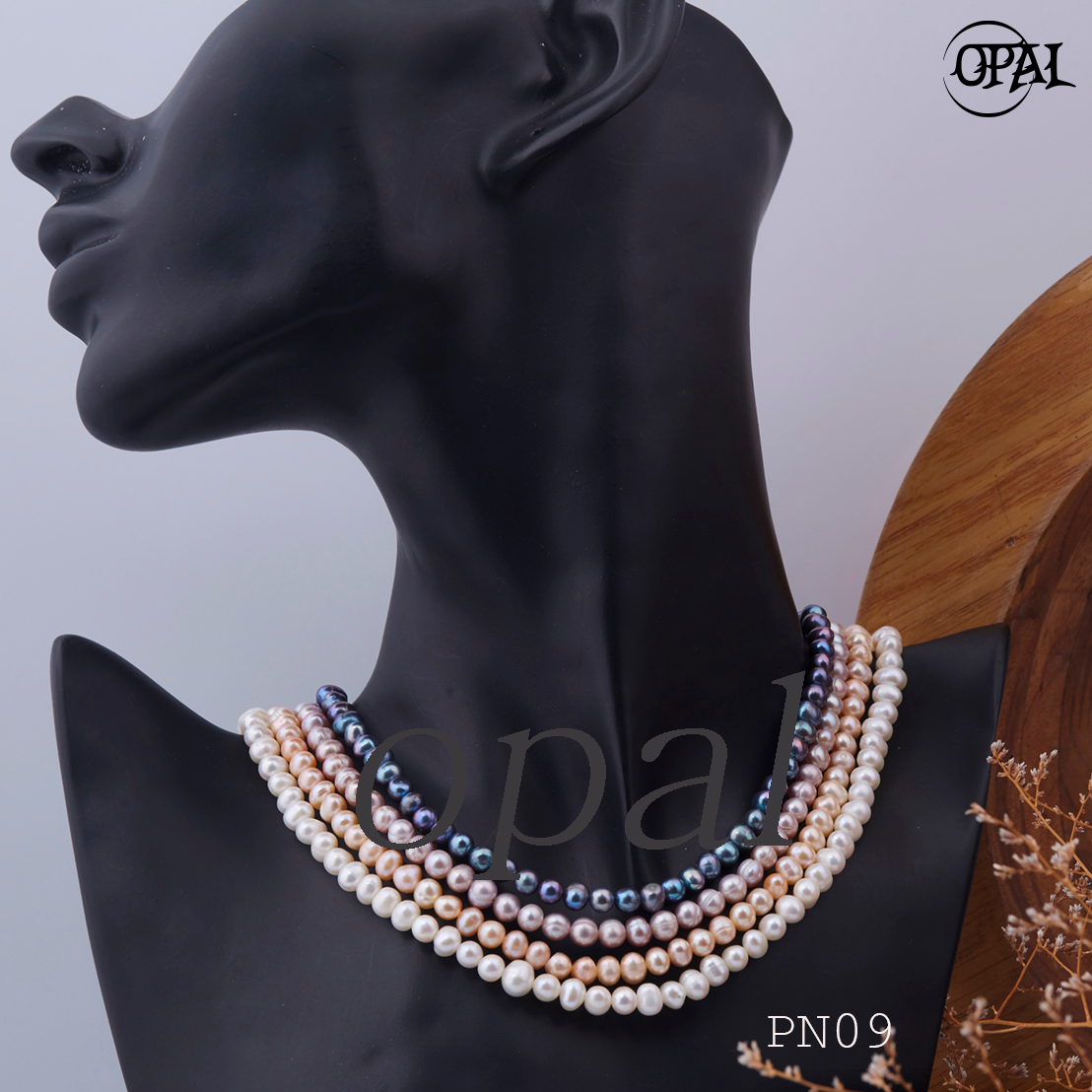 Setp09 - chuỗi vòng cổ ngọc trai opal