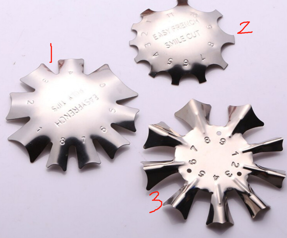 Khuôn cắt móng bột nail