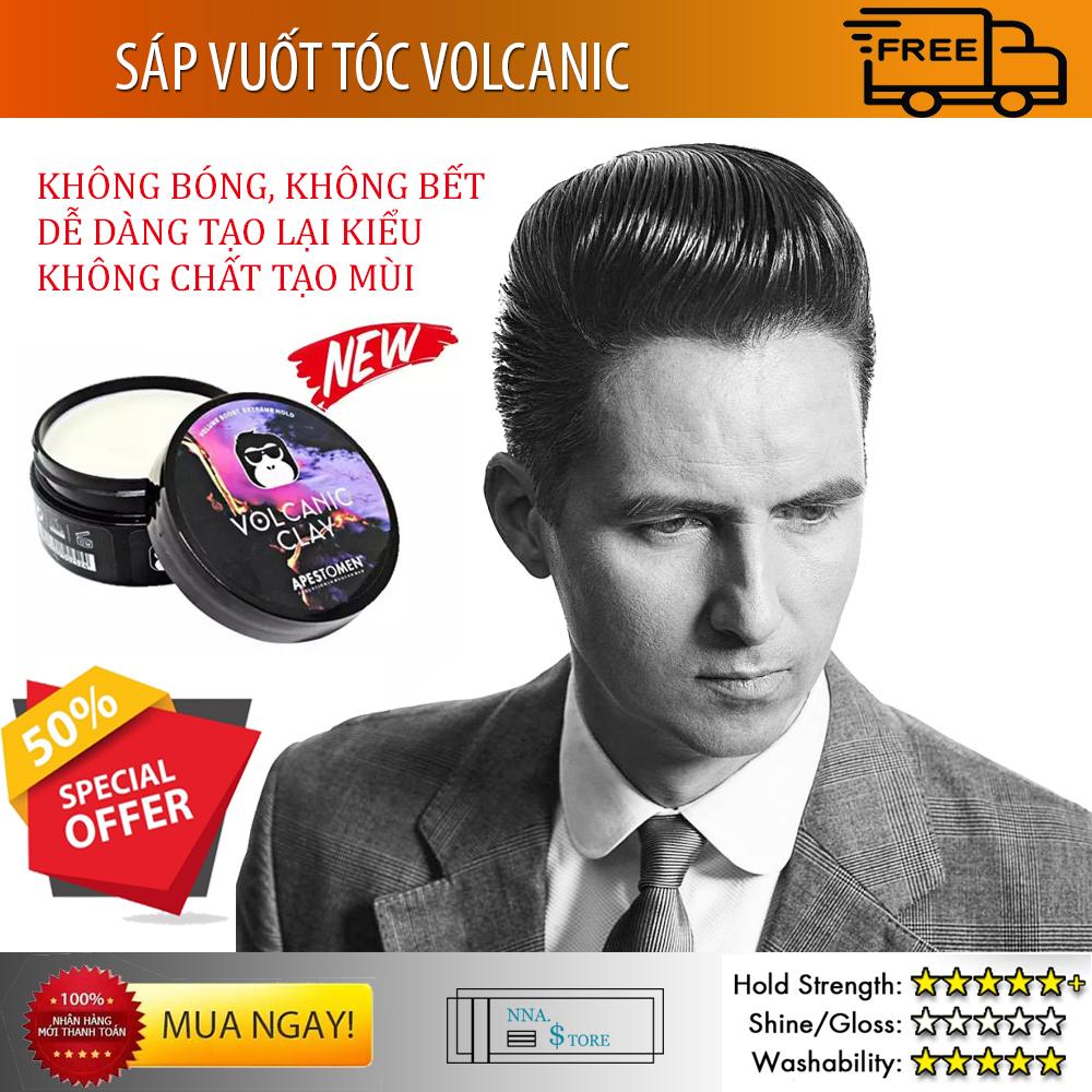 Sáp Vuốt Tóc Volcanic Clay, Sáp Vuốt Tóc, Sáp Vuốt Tóc Nam, Sáp Vuốt Tóc Cao Cấp - Giúp Giữ Nếp Nguyên Vẹn Ngay Cả Khi Đội Mũ Bảo Hiểm, Hương Thơm Dịu Nhẹ Giúp Đem Lại Cảm Giác Dễ Chịu - Gội Sạch Dễ Dàng Vô Cùng An Toàn Cho Sức Khỏe!
