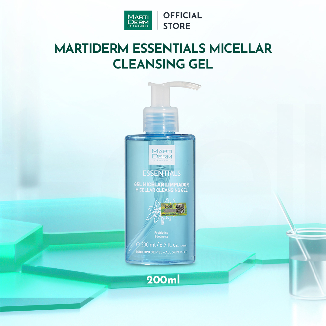 Gel Rửa Mặt Cho Mọi Loại Da - Martiderm Essentials Micellar Cleansing Gel 200ml