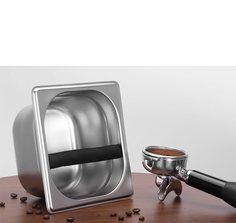 Hộp đập bã cà phê inox 304 1kg waste box đựng bã cà phê espreeo