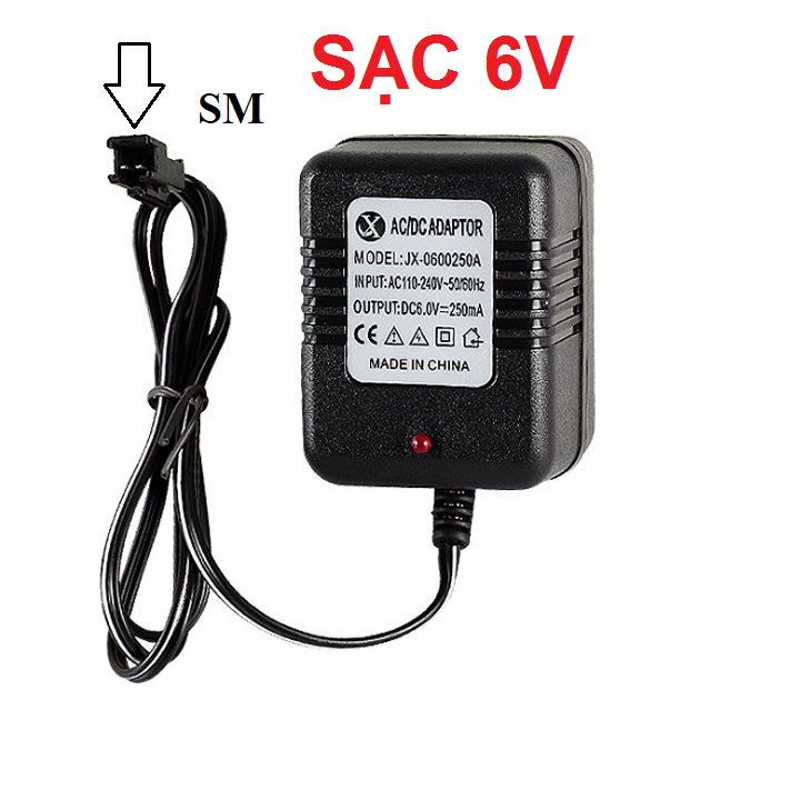 Sạc pin 6v xe mô hình điều khiển từ xa