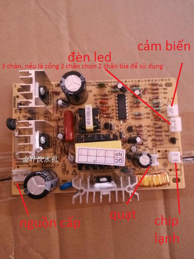 Bo mạch dùng cho cây nóng lạnh chạy chíp tec1-12706
