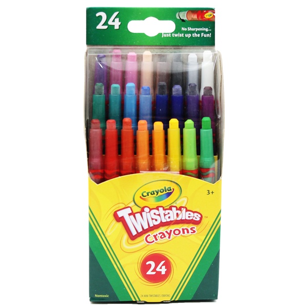 Bộ bút sáp vặn mini 24màu Crayola 529724