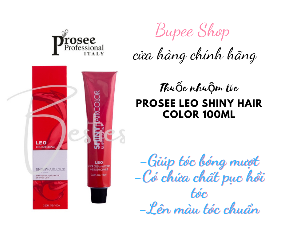 Prosee Leo Shiny Hair Color: Sắc tím thú vị và đầy cá tính trên mái tóc của bạn sẽ xuất hiện lấp lánh với Prosee Leo Shiny Hair Color. Sản phẩm giúp tạo nên sự khác biệt và đặc biệt cho mái tóc của bạn, tăng cường phong cách và sự tự tin.