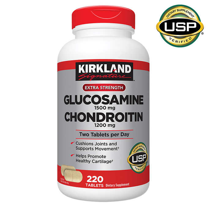 Viên uống Kirkland Signature Glucosamine & Chondroitin 220 Tablets