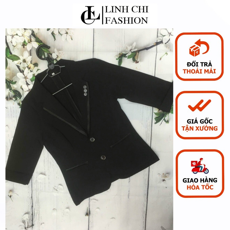 ÁO  VEST CÔNG SỞ NỮ MÀU TRẮNG TAY LỠ CAO CẤP LINH CHI VẢI TUYẾT MƯA