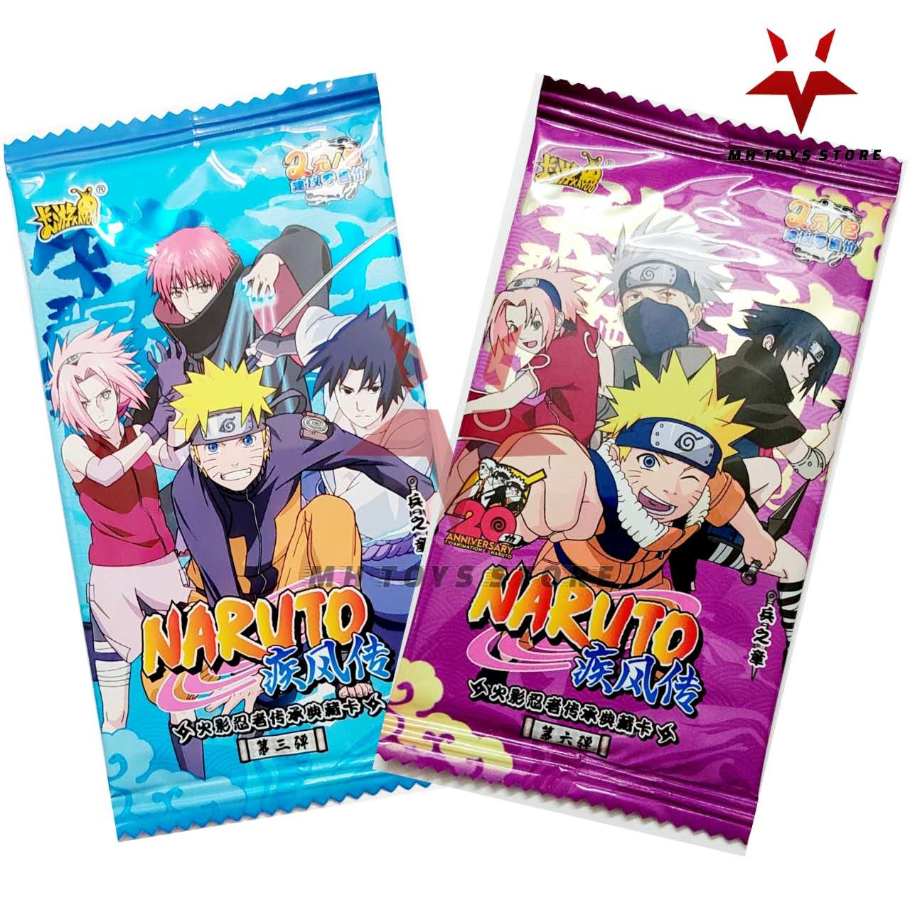 Đồ chơi thẻ bài Naruto, thẻ bài truyền thống, bộ sư tập bài Naruto thế hệ 3, ANNIVERSARY Naruto card