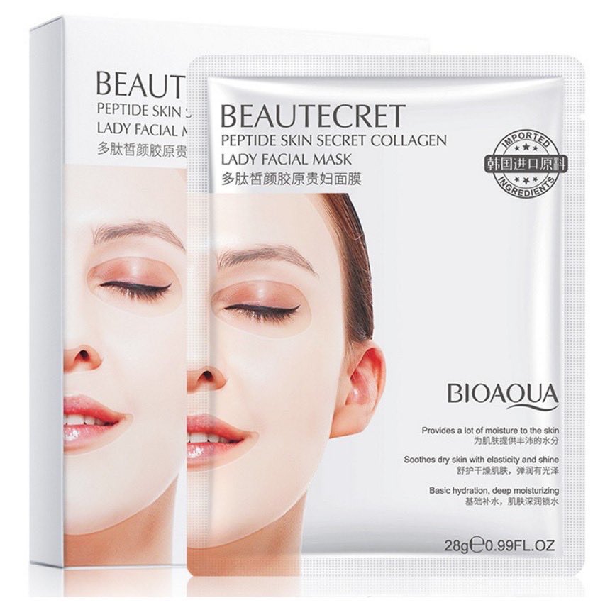 Mặt nạ thủy tinh Bioaqua trong suốt dạng thạch collagen