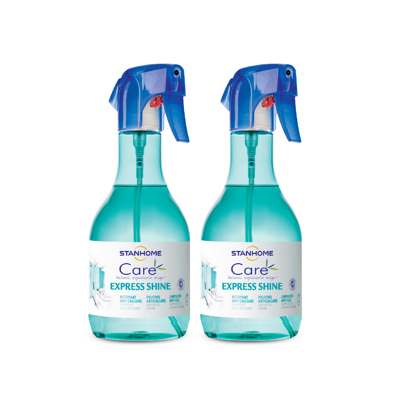 Combo 2 dung dịch xịt loại bỏ cặn bám, cặn vôi, nước cứng nhà tắm EXPRESS SHINE  500ML/chai