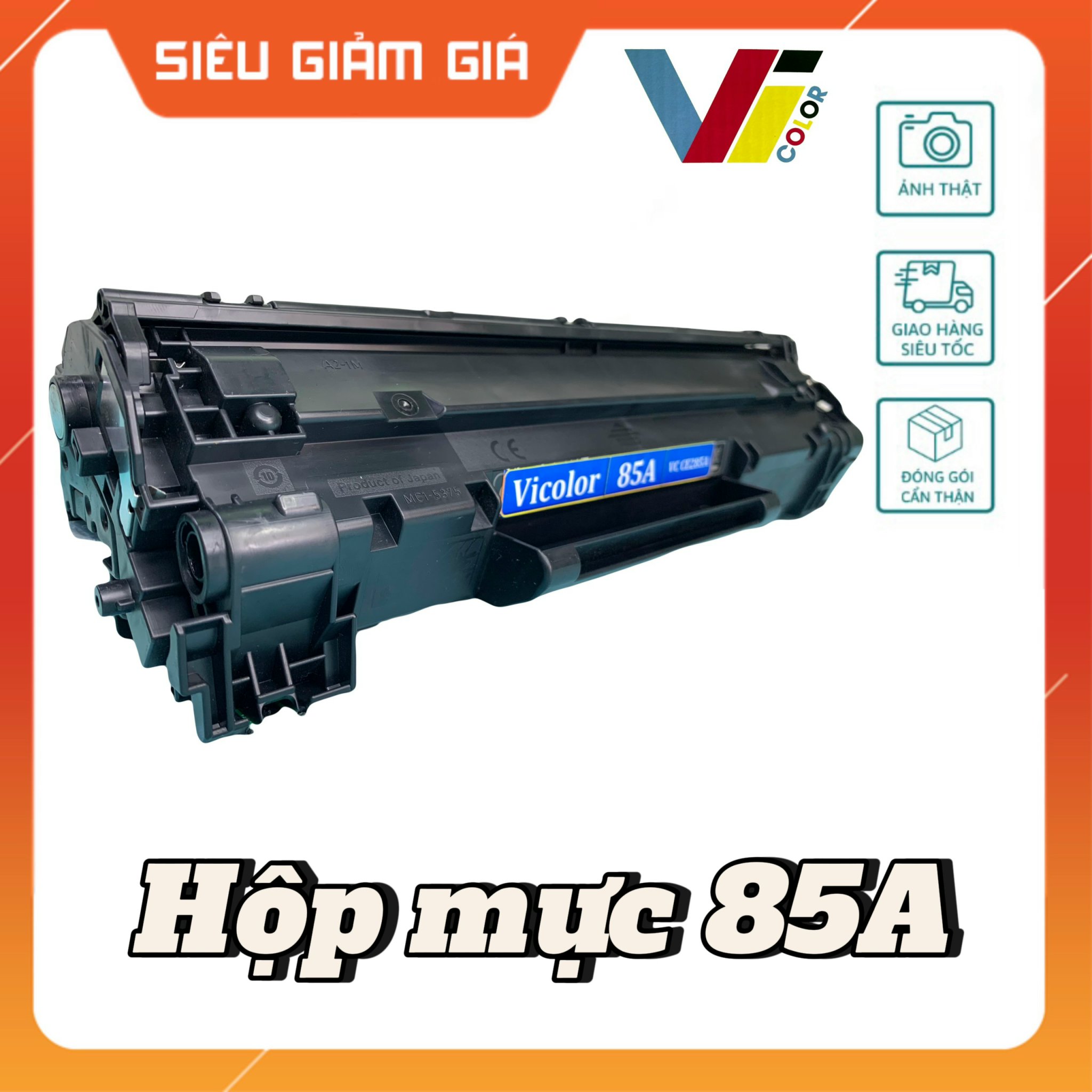 [HCM]Hộp mực HP 85A CE285A- Có thể tái nạp trên 2 lần-Xuất hóa đơn đỏ.