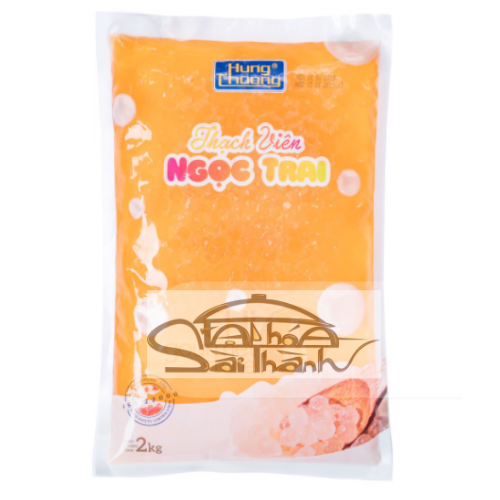 Thạch viên ngọc trai đào - thạch 3q đào - 1kg/2kg - hùng chương