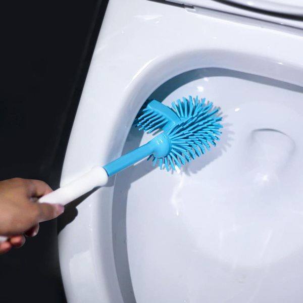 Bộ cây cọ chùi toliet Lock&Lock có giá đựng với thiết kế cọ được những góc khó chùi rửa ETM416.