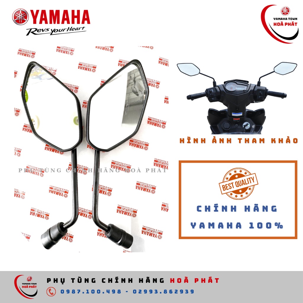 Gương Kính Chiếu Hậu Xe Máy Ex exciter Sirius Jupiter Nouvo Mx King NVX Zin Chính Hãng Yamaha