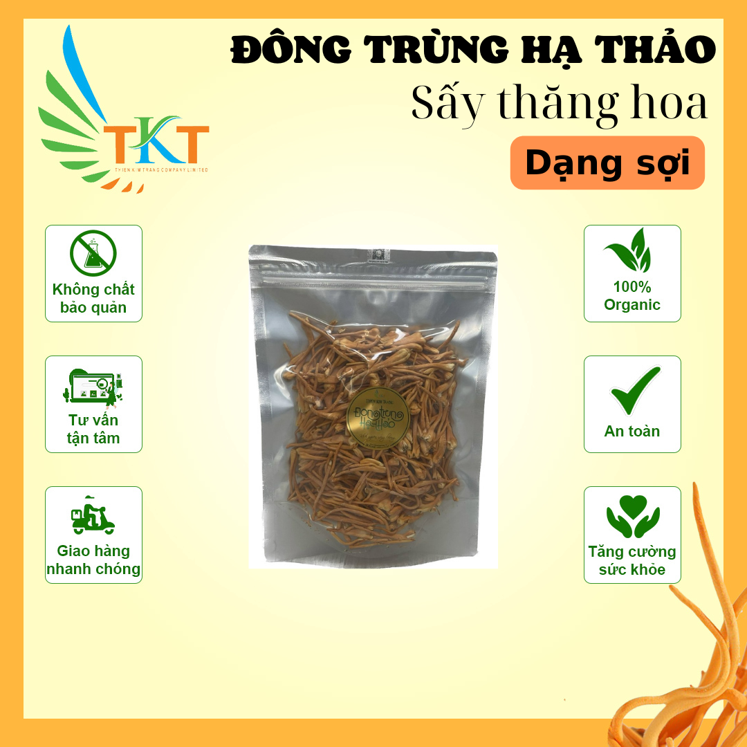 Đông trùng hạ thảo sấy thăng hoa dạng sợi
