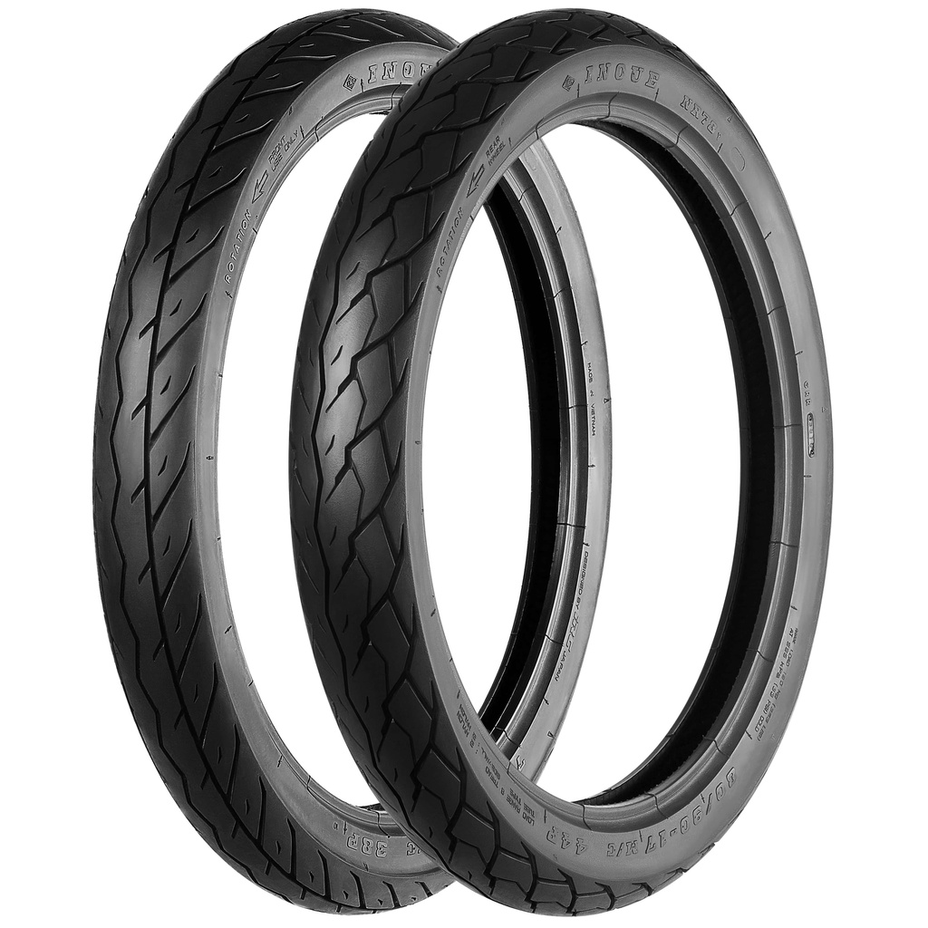 Lốp xe máy Inoue (IRC) không ruột trước size 70/90
