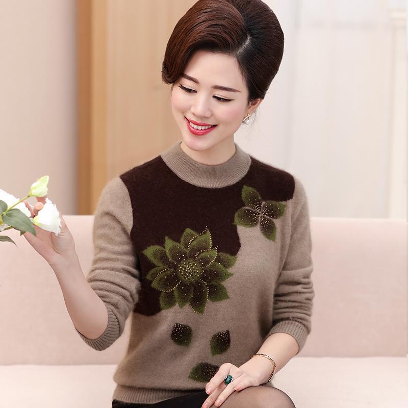 Áo len trung niên cổ cao - ltnh