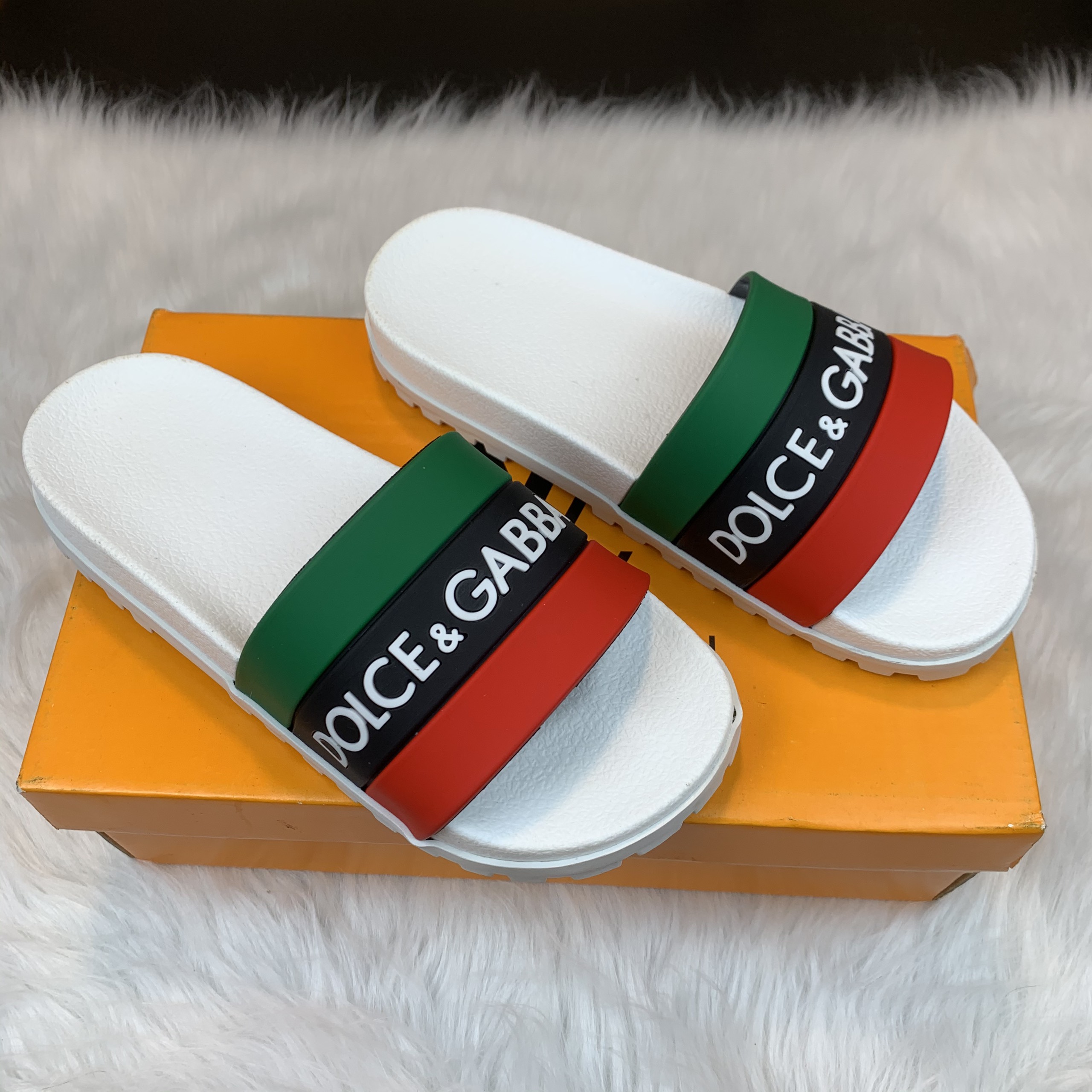 Dép lê nam quai ngang - dép 3 màu dolce&gabbana - dép nam định - dép nam dg83
